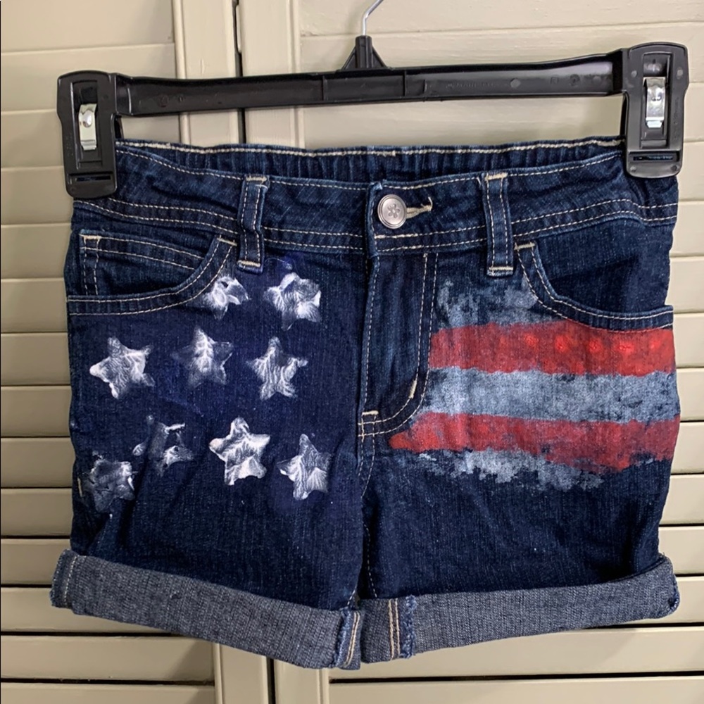 Faded Glory Denim Star-Striped Shorts